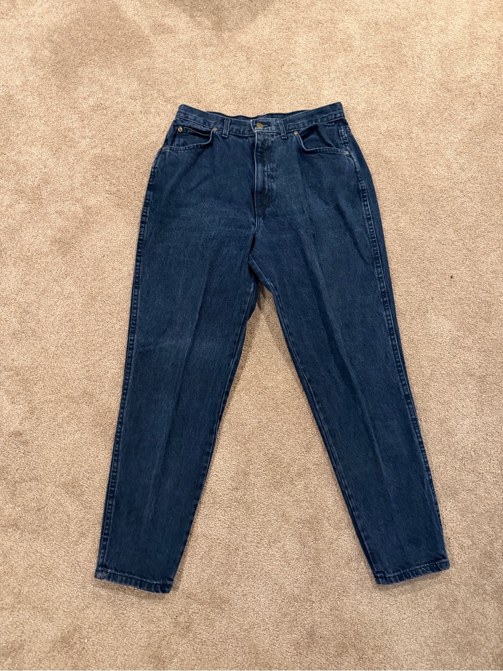 Vintage Chic USA High Rise Mom Jeans 28x27 Dark Wash Denim